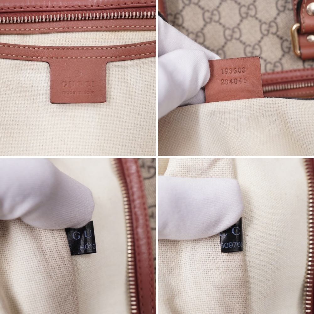 ❌️❌️SOLD❌️❌️BM40 💚 Gucci Joy Boston Bag GG Coated Canvas Medium - Picture 10 of 14